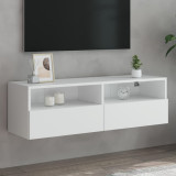 Comoda TV de perete, alb, 100x30x30 cm, lemn prelucrat GartenMobel Dekor, vidaXL