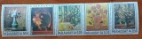 PARAGUAY-&#039;&#039;PICTURI-FLORI&#039;&#039; STRAIF de 5V.-MNH LUX-NESTAMPIL.-VEZI SCAN