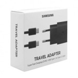 INCARCATOR RETEA USB SAMSUNG EP-TA800XBEGWW 25W CU CABLU DE DATE USB TYPE-C, NEGRU ORIGINAL EU BLISTER