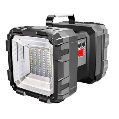 Lanterna dubla cu 45 LED-uri, cablu USB, reincarcabila, 1200 lumeni, 18 x 10 x 10 cm foto