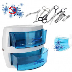 Sterilizator UVC profesional 8W, 2 sertare, pentru obiecte mici, instrumentar, masti foto