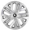 Set 4 capace roti 14``Raven Gri, pentru Skoda Alb Negru, Autohelix MSA