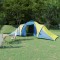Cort camping, 6 persoane, albastru și galben