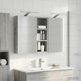 vidaXL Set dulap baie cu raft 3 pcs 80 x 10,5 x 50 cm Lemn compozit 3403661