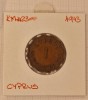 Cyprus, Cipru, 1943, One Piastres, KM#23a, Europa