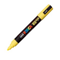 Marker UNI PC-5M Posca, 1.8-2.5 mm,varf mediu,galben