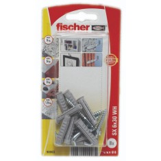 Set 8 buc diblu fischer nylon cu carlig SX 6x30 WH K NV