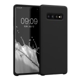 Husa kwmobile pentru Samsung Galaxy S10 Plus, Silicon, Negru, 49028.47, Carcasa