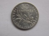50 CENTIMES 1898 FRANTA-argint