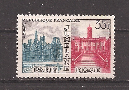 Franta 1958 - Timbrul prietenie Paris-Roma, MNH