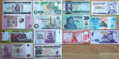 COLECTIE LOT 14 BANCNOTE DIFERITE DIN 14 TARI AFRICA UNC necirculate ** foto