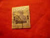 Timbru Levant German 1905 1 piastru/ 20pf albastru Germania stampilat