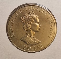 Pitcairn Island, FDC, 1 Dollar 1990, KM#7