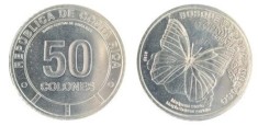 Costa Rica 2003 - 50 colones, fluture, UNC foto
