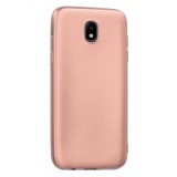 Husa Samsung Galaxy J5 2017 GloMax Perfect Fit Rose Gold, TPU, Rezistenta Socuri/Praf/Zgarieturi