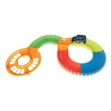 Pistă Auto Track Trax, 62 Piese, Cascadorie 360░, Multicolor, LED