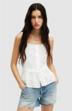 Cumpara ieftin AllSaints bluza CATALINA TOP femei, culoarea alb, cu imprimeu, WM650Z