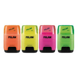 Ascuțitoare cu radieră Milan Compact Fluo - ***