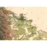 Harta Romaniei Meridionale &ndash; Focsani si imprej., 1864, 50x70cm, reproducere
