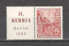 D.D.R.1959 Expozitia filatelica DEBRIA-cu vigneta SD.39, Nestampilat