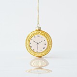 Cumpara ieftin Set 4 ornamente brad din sticla Golden Clock