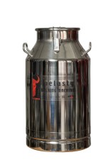 Bidon transport EMT 40 L, inox, cu clipsuri de prindere si capac