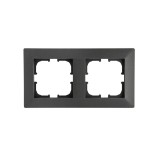 Rama pentru priza dubla ODAK EXEN, culoare neagra