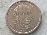 Moneda SUA 1 Dolar 2007 James Madison (P) - Numismatica America