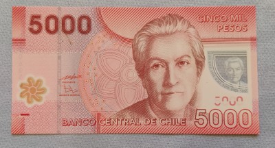 Chile - 5000 Pesos (2011) polimer foto