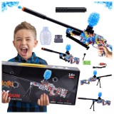 SET PUȘCĂ AUTOMATĂ PISTOL AUTOMAT PENTRU BILE DE GEL CU APĂ ELECTRO, Plastic, Skleplolki