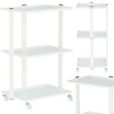 Ajutor cosmetic pentru salonul de coafură ST027A, dulap universal cu roți, cu trei rafturi XL