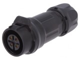Conector Circular Mufă Mamă 4 PIN Aurit 10A