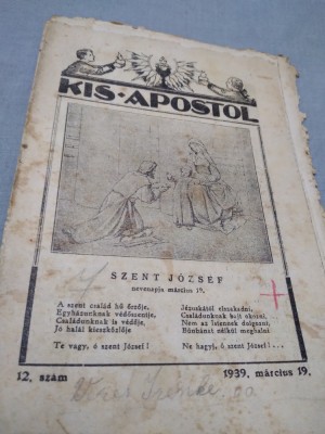 FASCICOL INTERBELIC IN MAGHIARA KIS.APOSTOL 12 /1939 foto