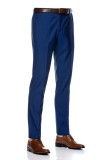 Pantaloni barbati slim albastru PT006
