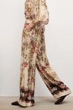Answear.LAB pantaloni culoarea bej, drept, high waist