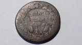 MONEDA FRANTA 5 CENTIMES L&#039;AN 5 AA (1796) - PRIMII ANI DUPA REVOLUTIA FRANCEZA, Europa