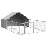 Cumpara ieftin Canisa de exterior cu alergare 6x3x1,9 m otel galvanizat