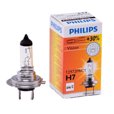 Bec Halogen H7 Philips Vision PX26d, 12V, 55W foto