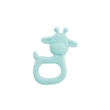 Jucarie senzoriala pentru dentitie din silicon, Giraffe Party - Mint