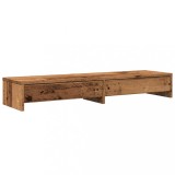 Cumpara ieftin Suport monitor cu sertare lemn vechi 100x27x15cm lemn prelucrat