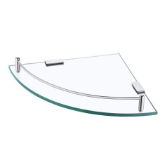 Racletă de duș KES, raft colțar pentru duș, raft din sticlă de 7 mm temperată, raft de perete pentru baie, suport de montare sigur pe perete, BGS2101A