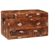 Cutie de depozitare 70 x 35 x 40 cm Lemn masiv reciclat
