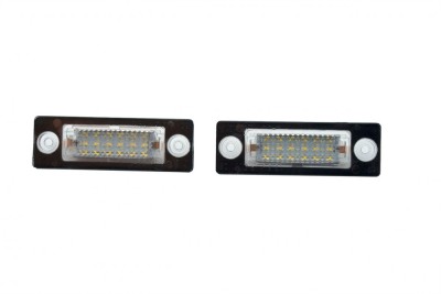 Set 2 Lampi LED placute numar Volkswagen Caddy, Golf plus, Jetta, Transporter, Touran si Passat foto