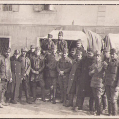 HST P581 Poză soldați austro-ungari mortiere grele 1917 Primul Război Mondial
