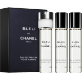 Bleu de Chanel Twist and Spray Rezerve Apa de parfum Barbati 3X20 ml