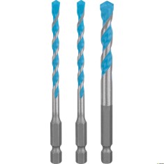 BOSCH Set 3 burghie EXPERT MultiConstruction, multimaterial, diametre 5/6/8 mm, prindere hex