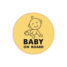 Abtibild &quot;BABY ON BOARD&quot; Cod: TAG 046 / T2 Automotive TrustedCars