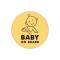 Abtibild &quot;BABY ON BOARD&quot; Cod: TAG 046 / T2 Automotive TrustedCars