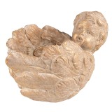 Cumpara ieftin Ghiveci flori ceramica maro Inger 16x13x12 cm