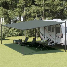 vidaXL Covor pentru cort, verde inchis, 400x700 cm, HDPE foto
